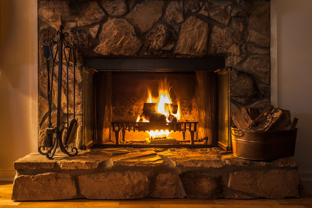 wood burning fireplace in Ellicott City, MD 