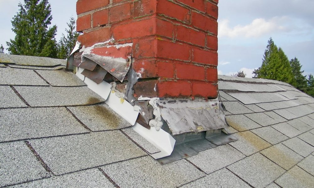 chimney flashing leaking