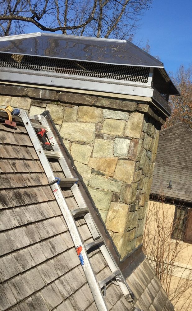 completed chimney leak repair in Scaggsville, MD