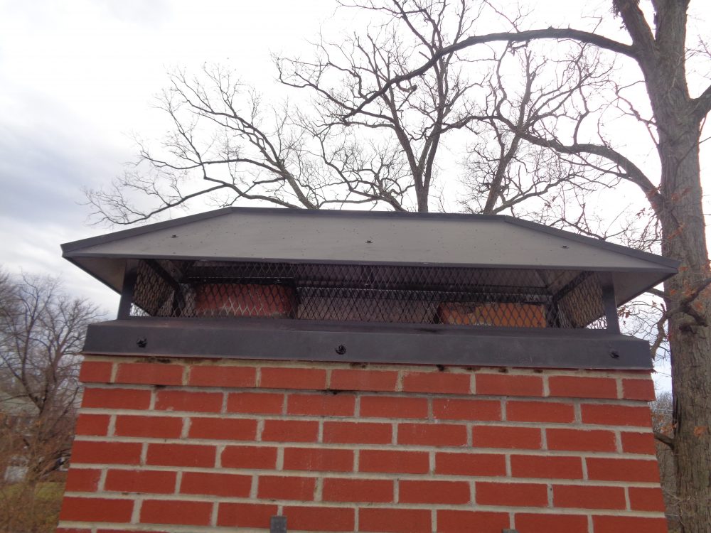 installed chimney cap