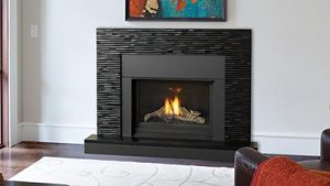 installed gas fireplace insert