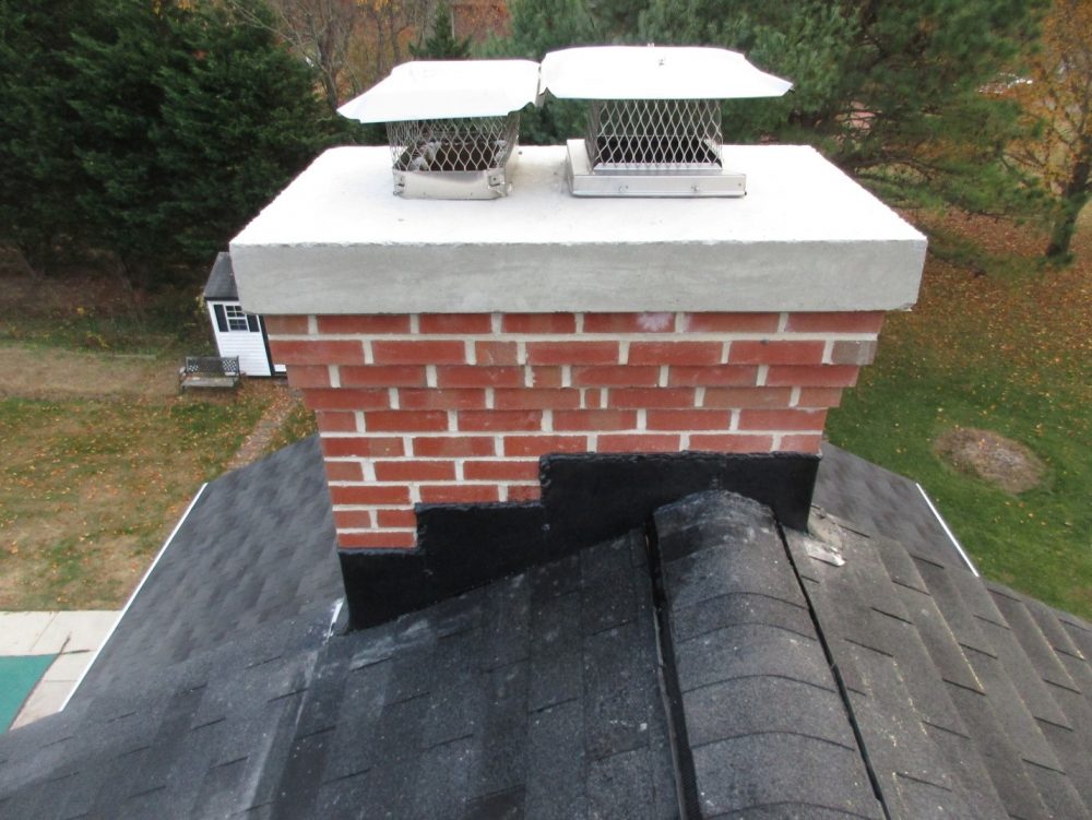 repaired chimney crown