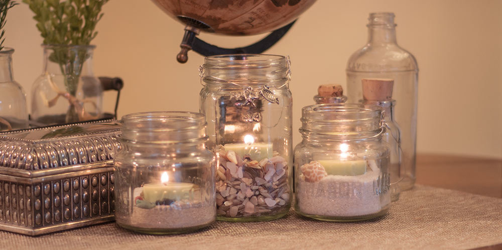 mason jar mantle decorations