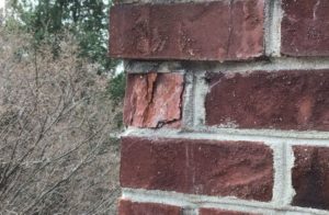 damaged chimney mortar