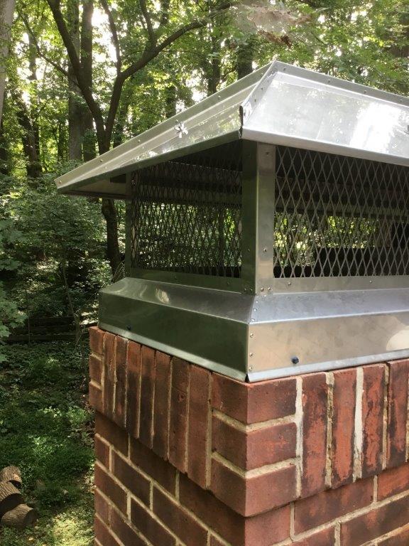 repaired chimney cap in rockville md