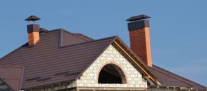 house with chimney and fireplace